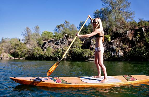 Kaholo wooden stand-up paddleboard