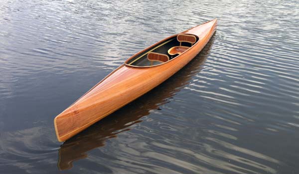 large display cedar strip built canoe 10' wooden boat