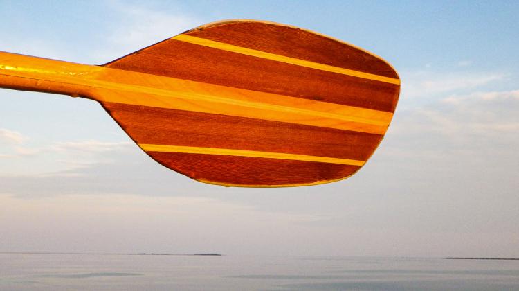 3' Deluxe Wooden Canoe Paddle by West Marine | Paddle & Water Sports at West Marine