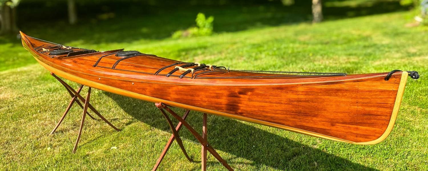 Petrel Sport: a wooden strip-planked expedition kayak