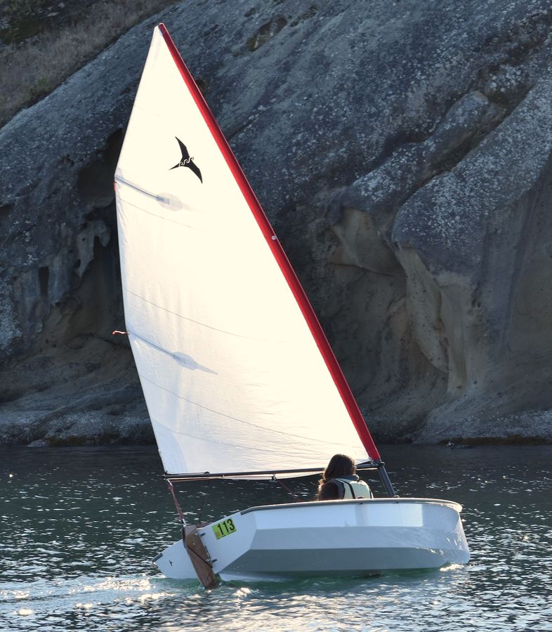 The PT 11 nesting dinghy has excellent sailing performance